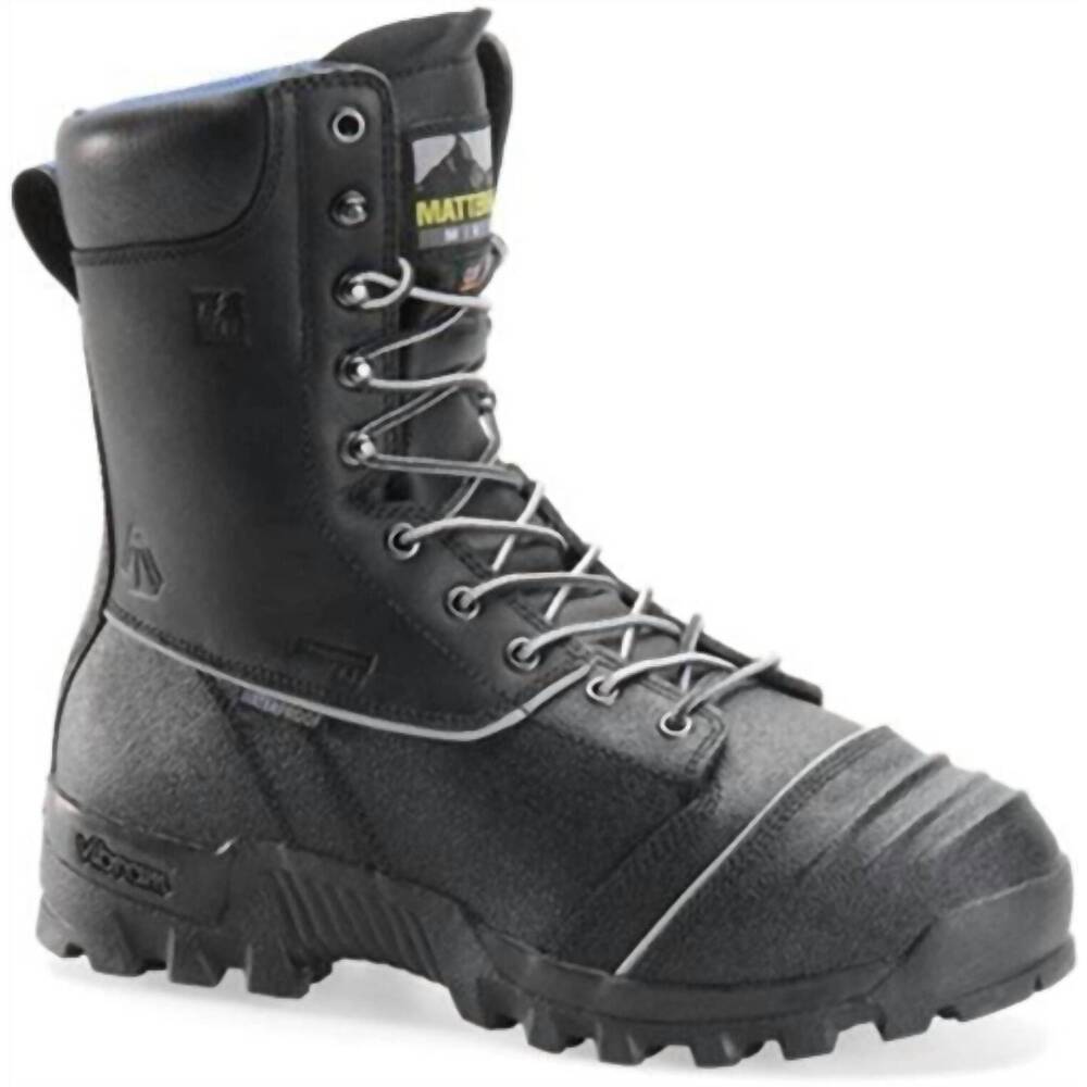 NEW MATTERHORN men's 8 internal metguard aluminum toe boots in black